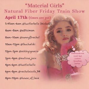 Material Girls Natural Fiber Friday Train Show
